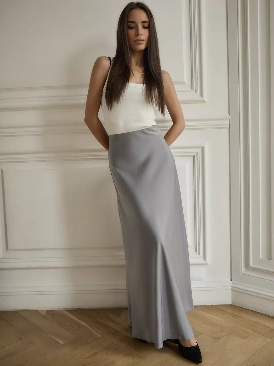 Variant image for Cordelia - Langer Satinrock Mit Sirenensaum Für Elegante Frauen - Glamouröser Stil In S, M, L, XL-13