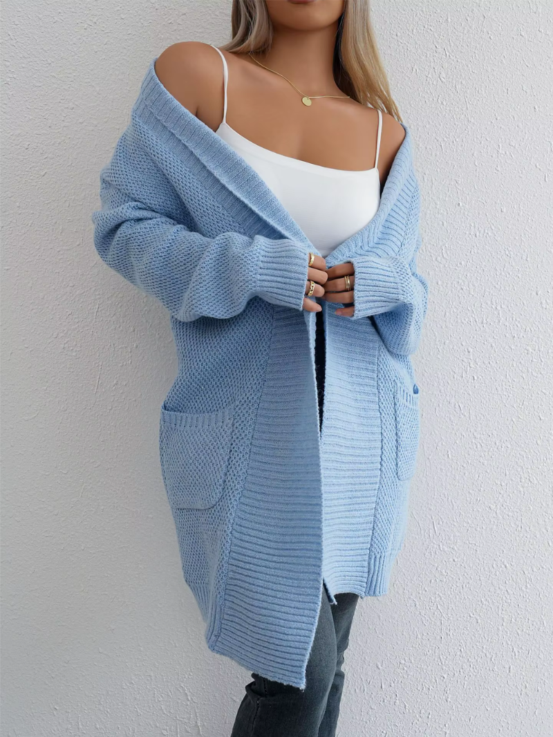 HANAE – Long-cardigan mit retro-flair