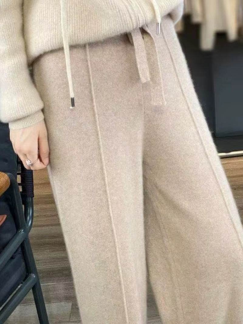 LUNAYA – Die Strickhose mit weitem Bein für sanften Komfort