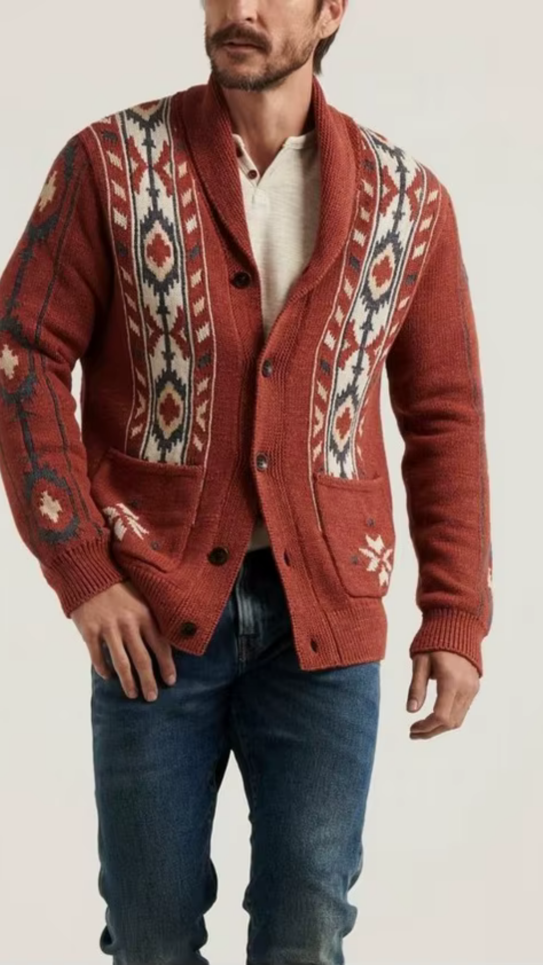 Wren - Strickjacke mit Ethno-Muster