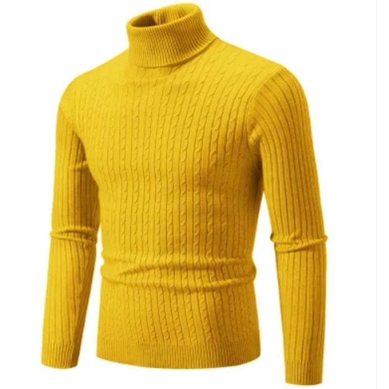 Variant image for Herrenpullover Schwarz Größe M Viskose Slim Fit Rollkragen-56