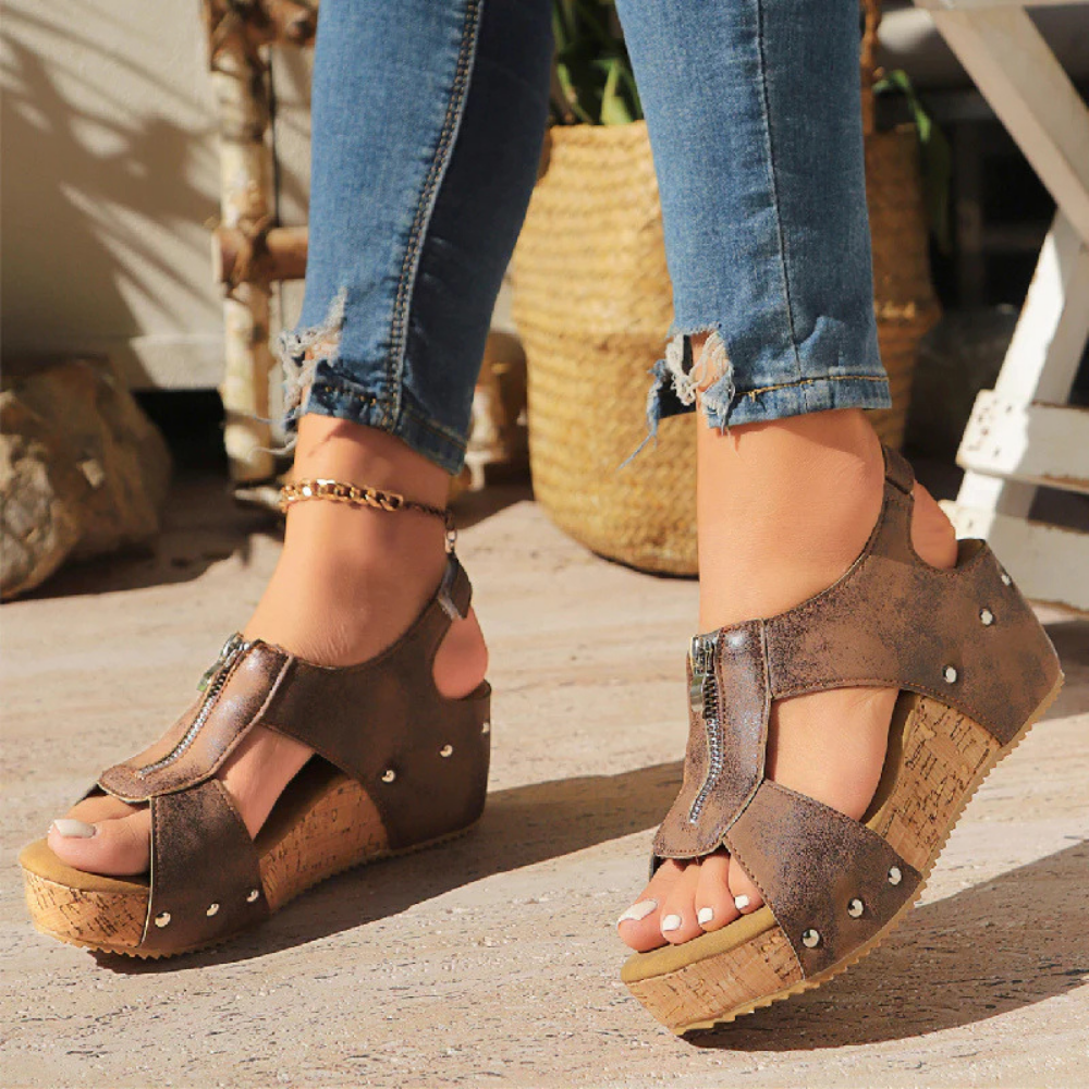 ELVANA – Die korrigierenden keil-sandalen für eleganz haltung