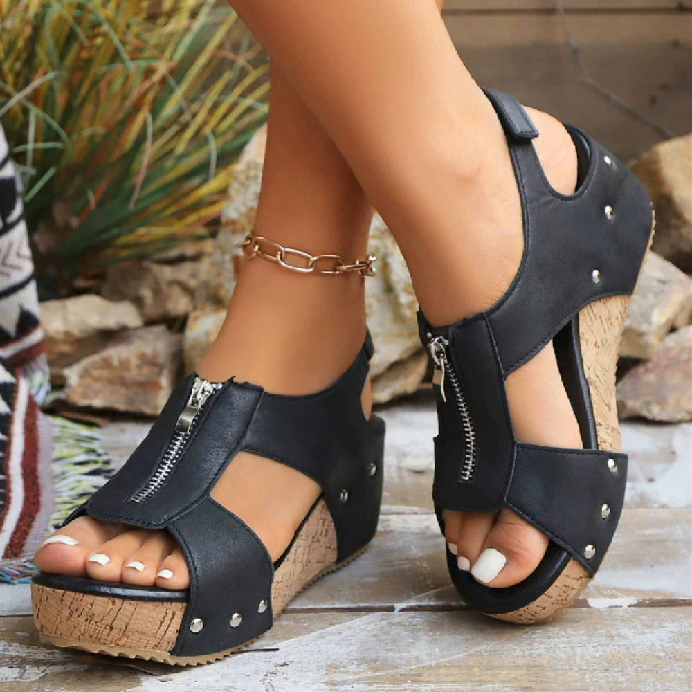 ELVANA – Die korrigierenden keil-sandalen für eleganz haltung