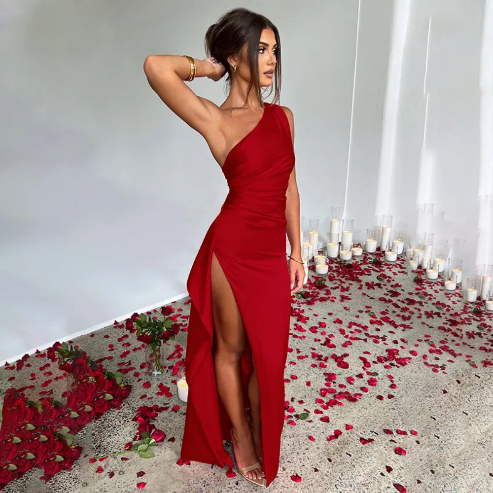 Imra - elegantes Abendkleid mit Schlitz