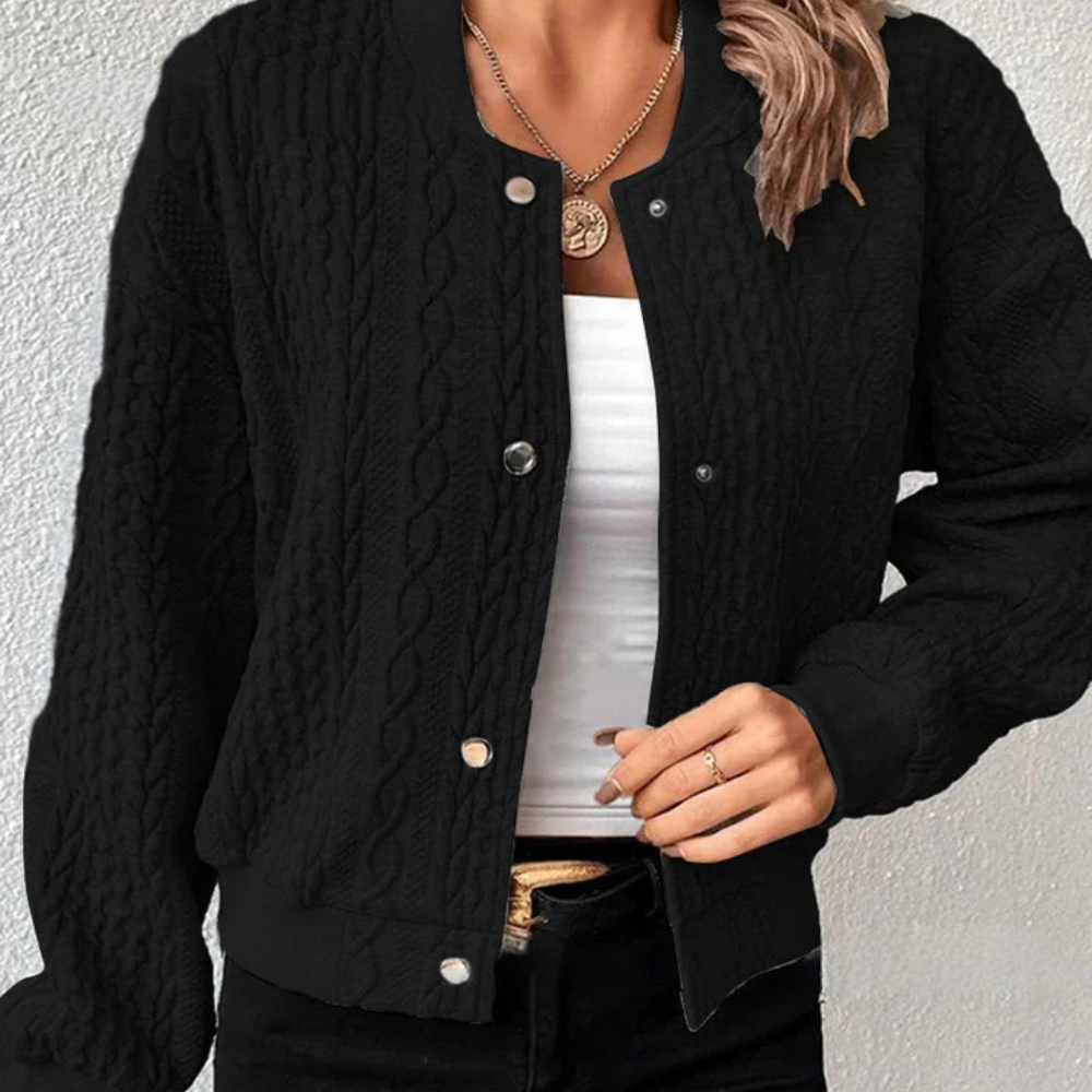 Cirady - Strick-Bomberjacke für Damen