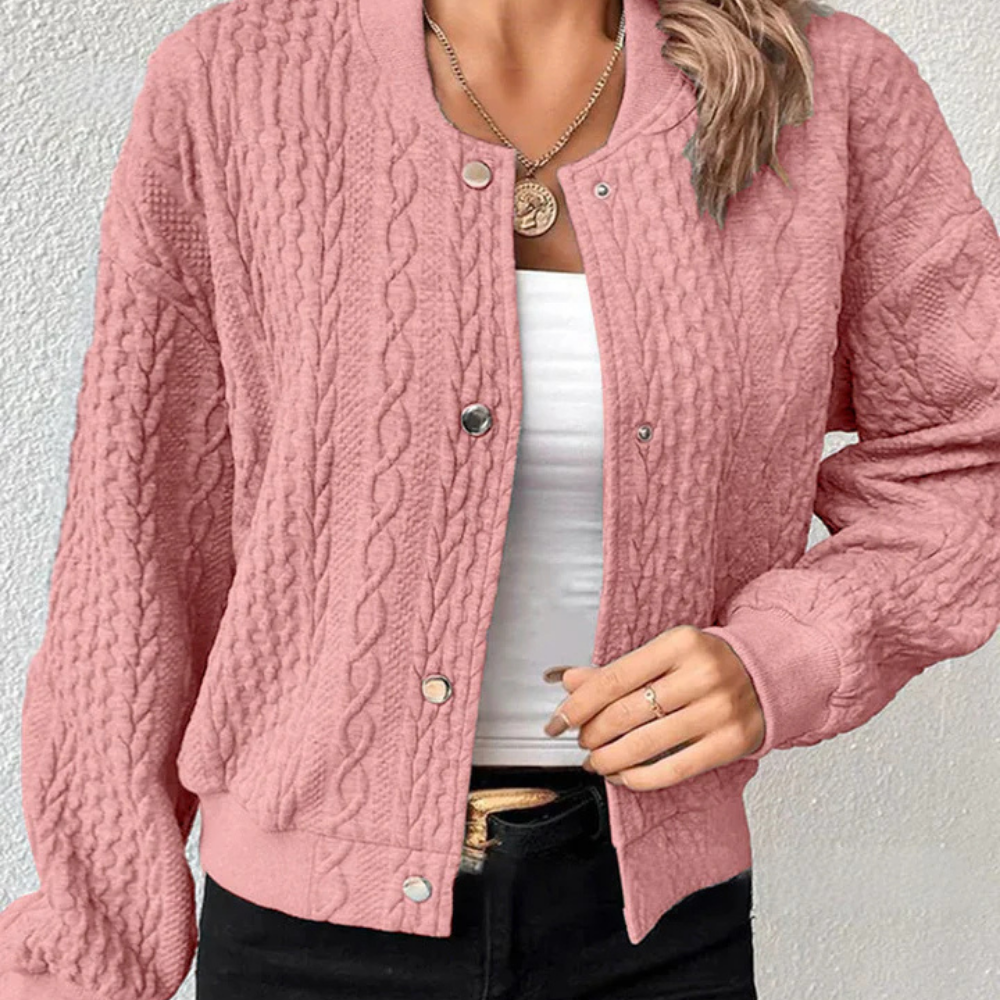 Cirady - Strick-Bomberjacke für Damen
