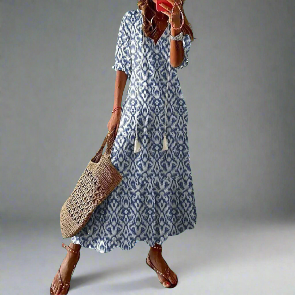 Variant image for Clara | Figurfreundliches Damenkleid aus Premiumstoff – Festliches Kleid für Hochzeitsgast und besondere Anlässe-1
