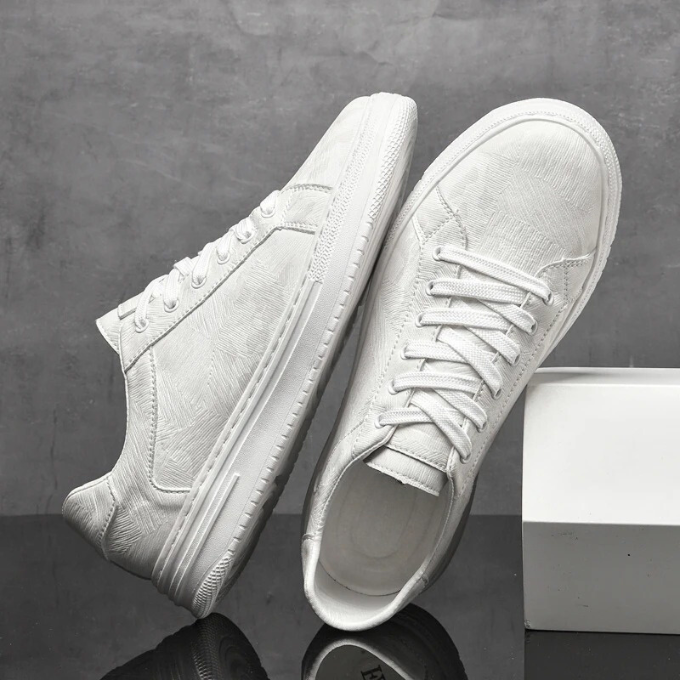 Max Herren Sneaker Belmont – Eleganter Klassischer Schuh Aus 100% Kuhläppchen-Leder, Bequem Für Alltag Und Freizeit-6