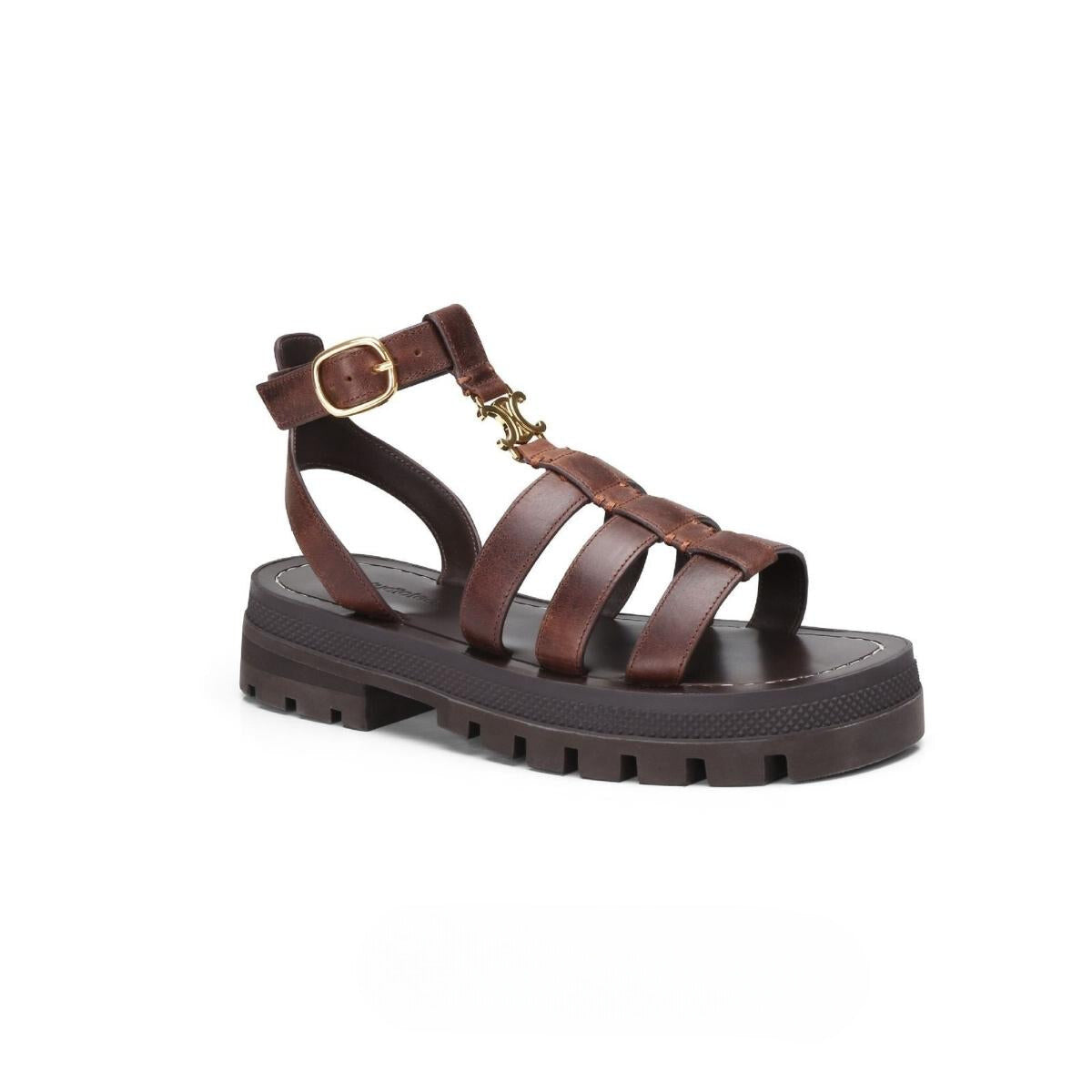 Anna | Elegante Damen Sandalen aus Weichem Leder in Metallic Gold – Komfortable Sommerschuhe-4