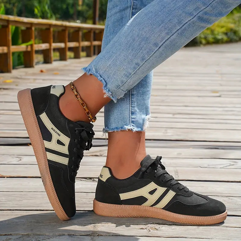Anna | Weiße Sneaker Damen mit Niedrigem Absatz für Lässigen Komfort und Stil-5