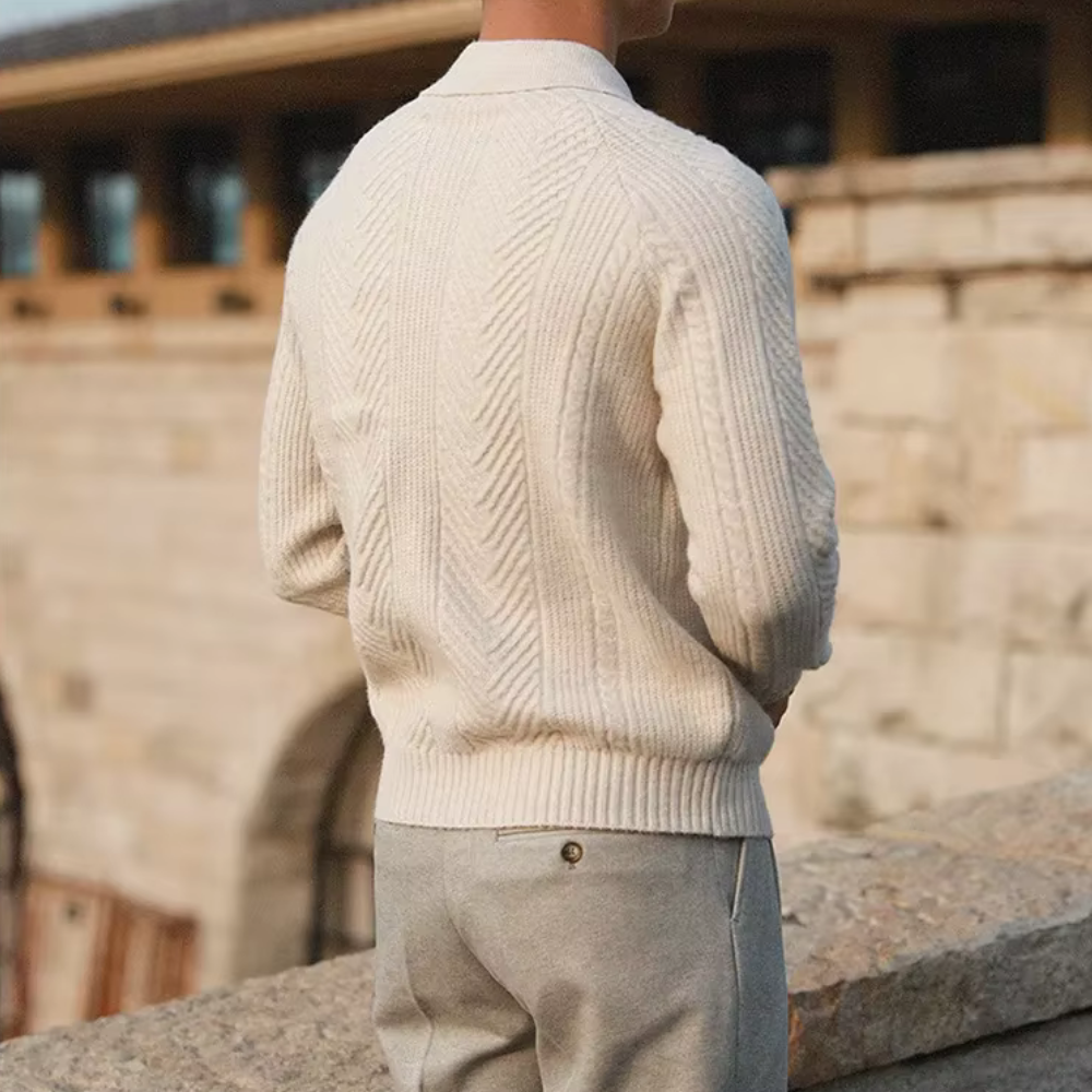 Wellington - Pullover aus Wolle mit Polokragen