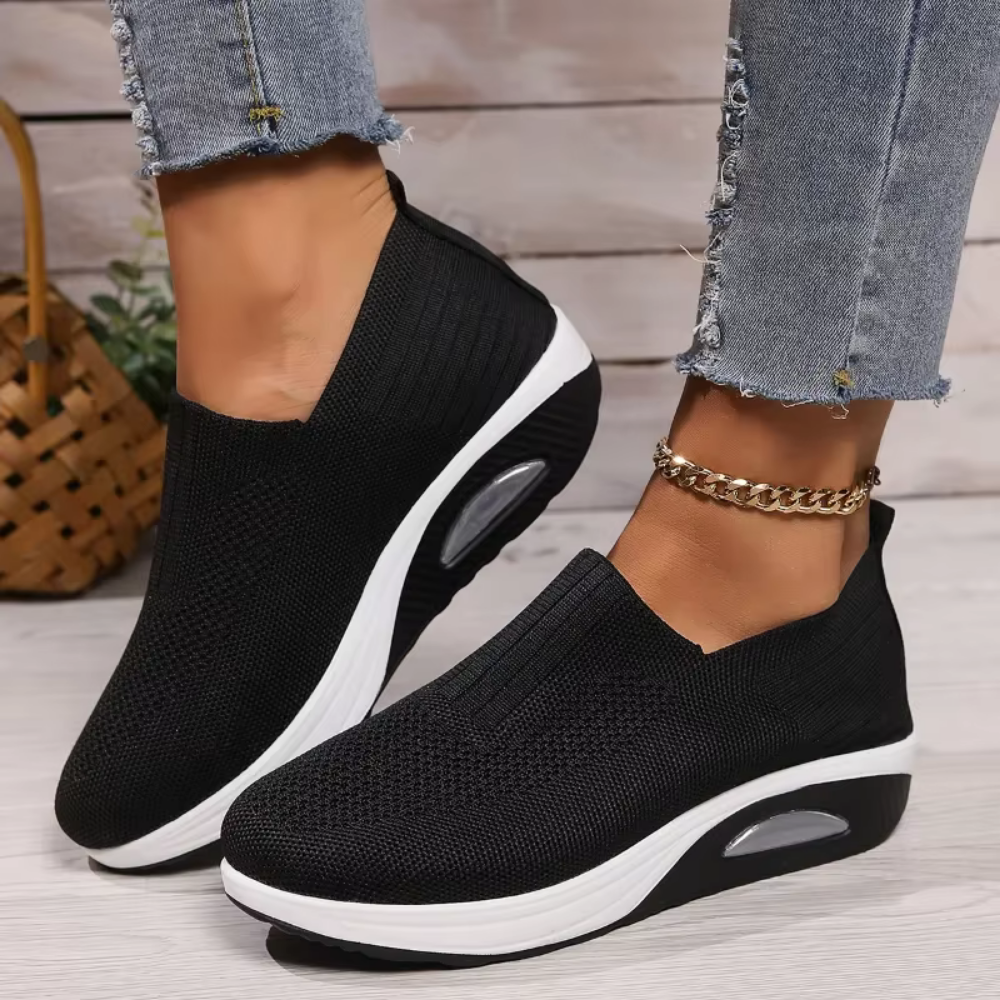 SOFLEA – Der bequemschuh mit keilabsatz für damen