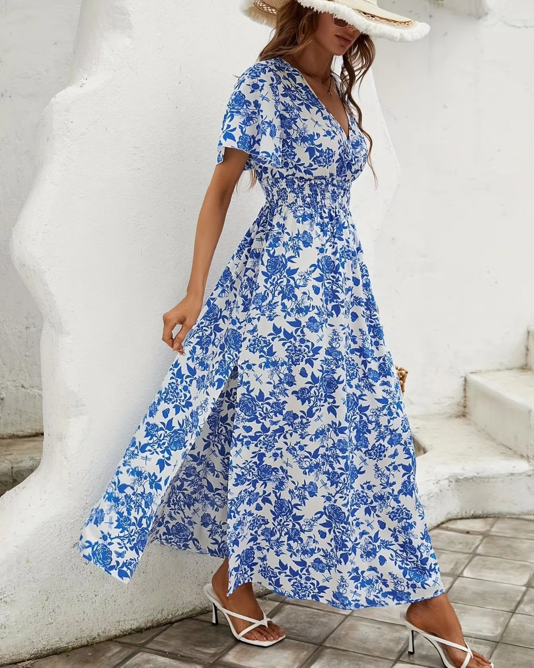 Vileta - Chic und Lässiges Blumenmustern Kleid für Sonnige Tage