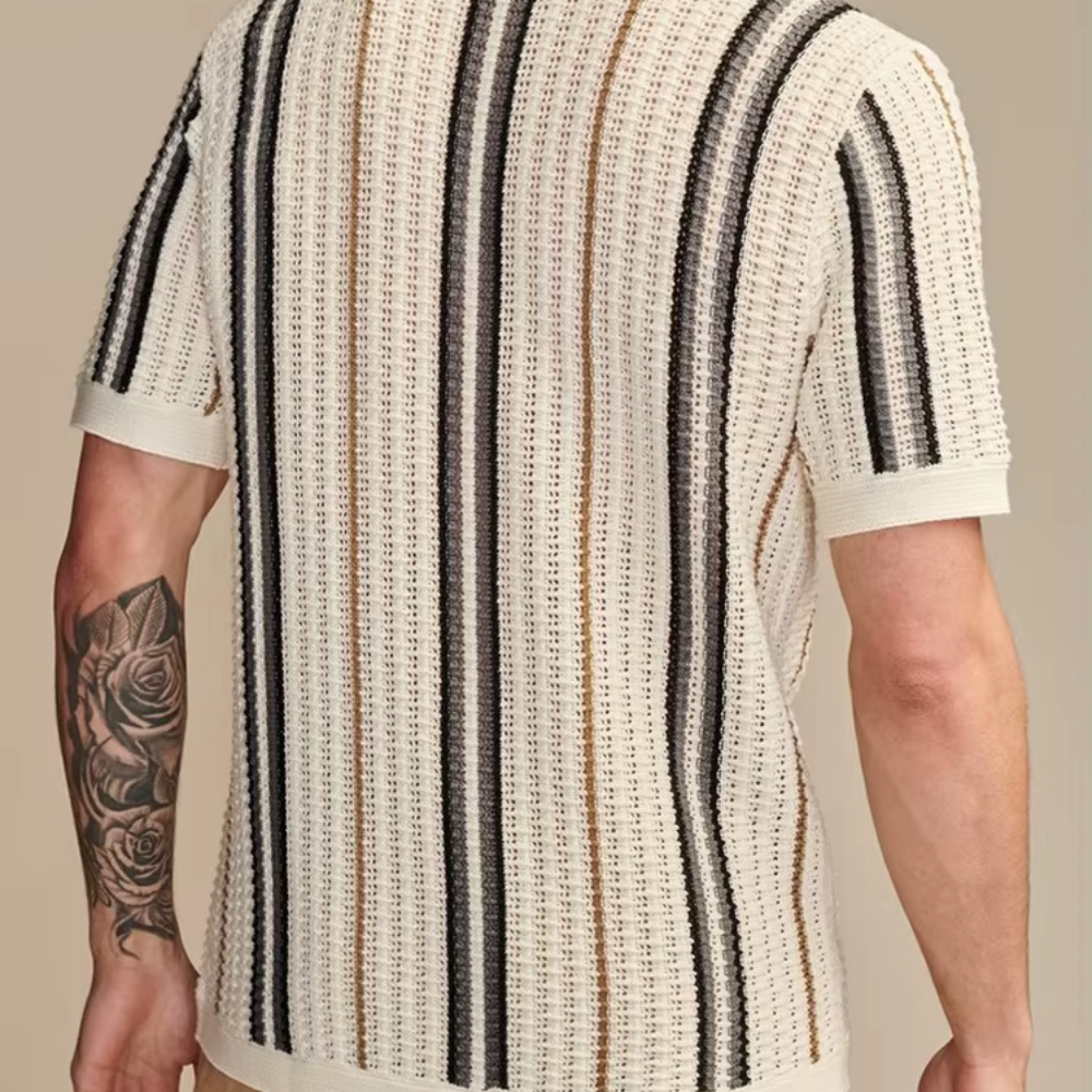 Mercer - Gestreiftes Strickhemd