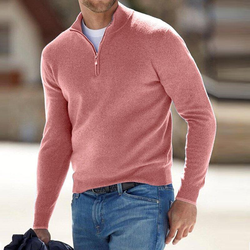 Variant image for Herrenpullover Halbzip Grau Größe M Wollstrick-1