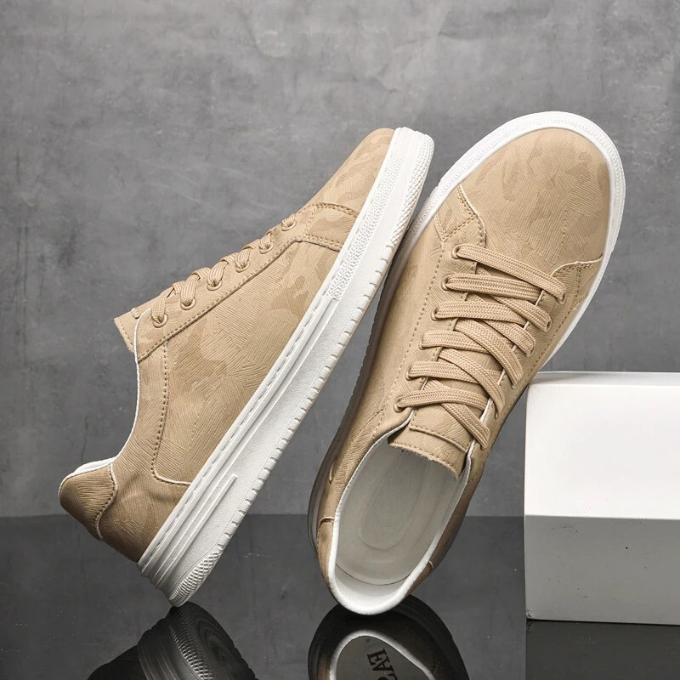 Max Herren Sneaker Belmont – Eleganter Klassischer Schuh Aus 100% Kuhläppchen-Leder, Bequem Für Alltag Und Freizeit-4