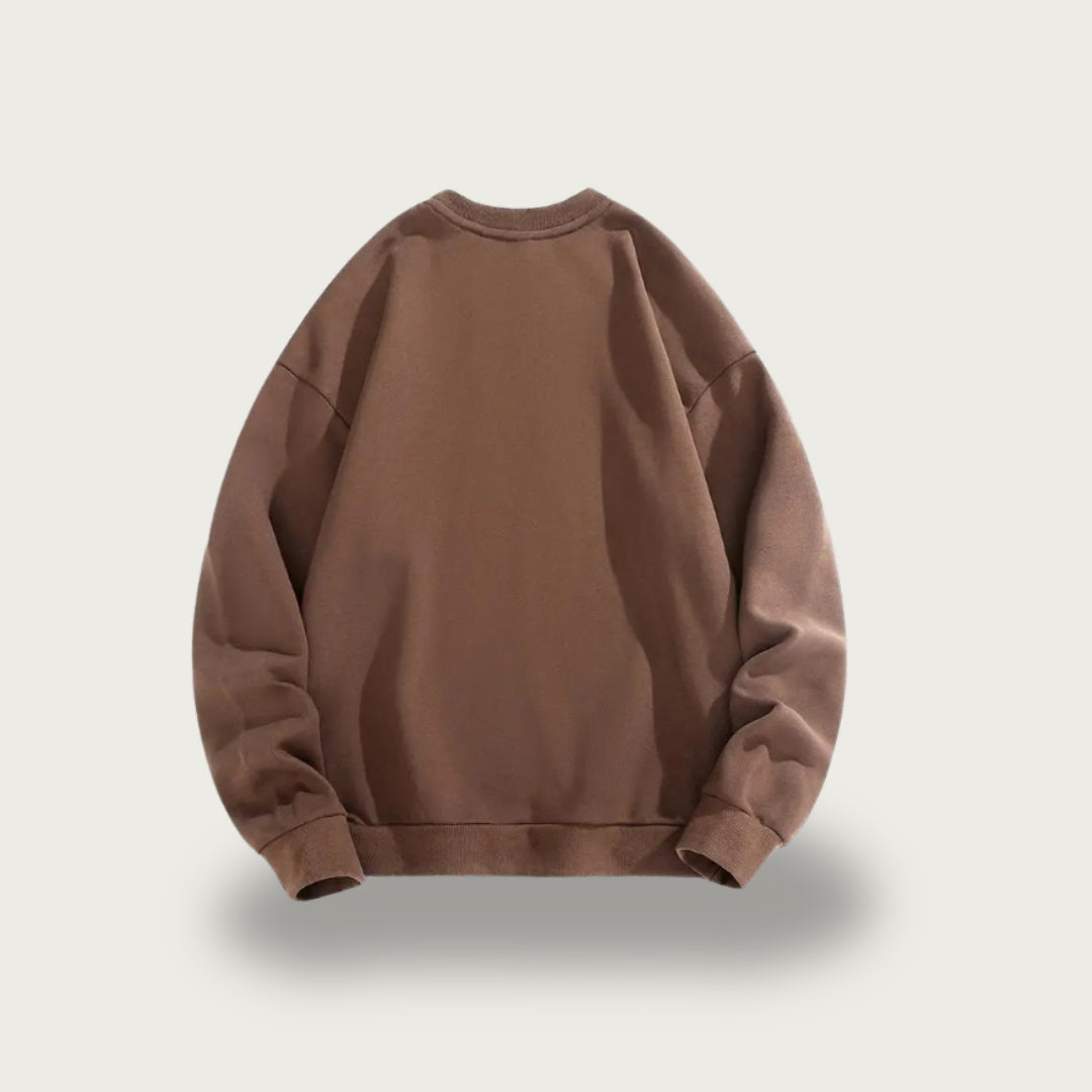 Männer Pullover Grau Größe M Polyester Mélange-Design-2
