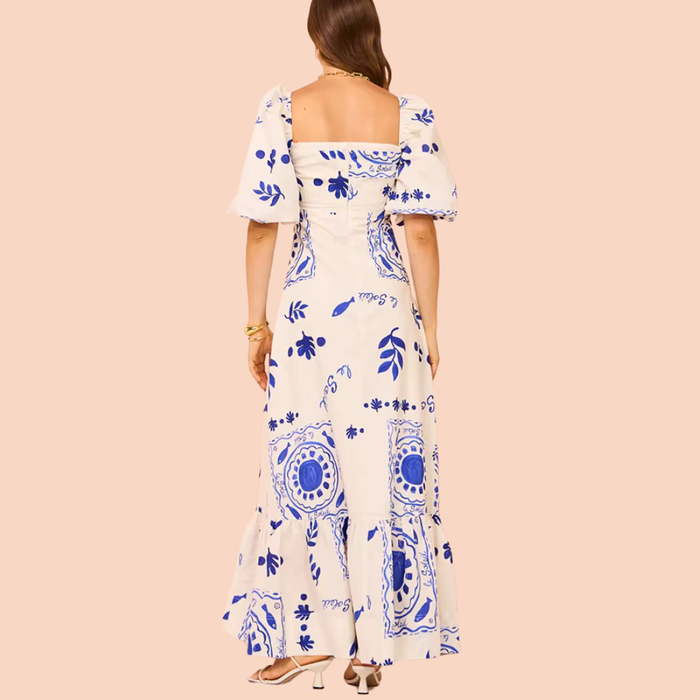 Laurette - Damen Maxikleid mit Blumenprint