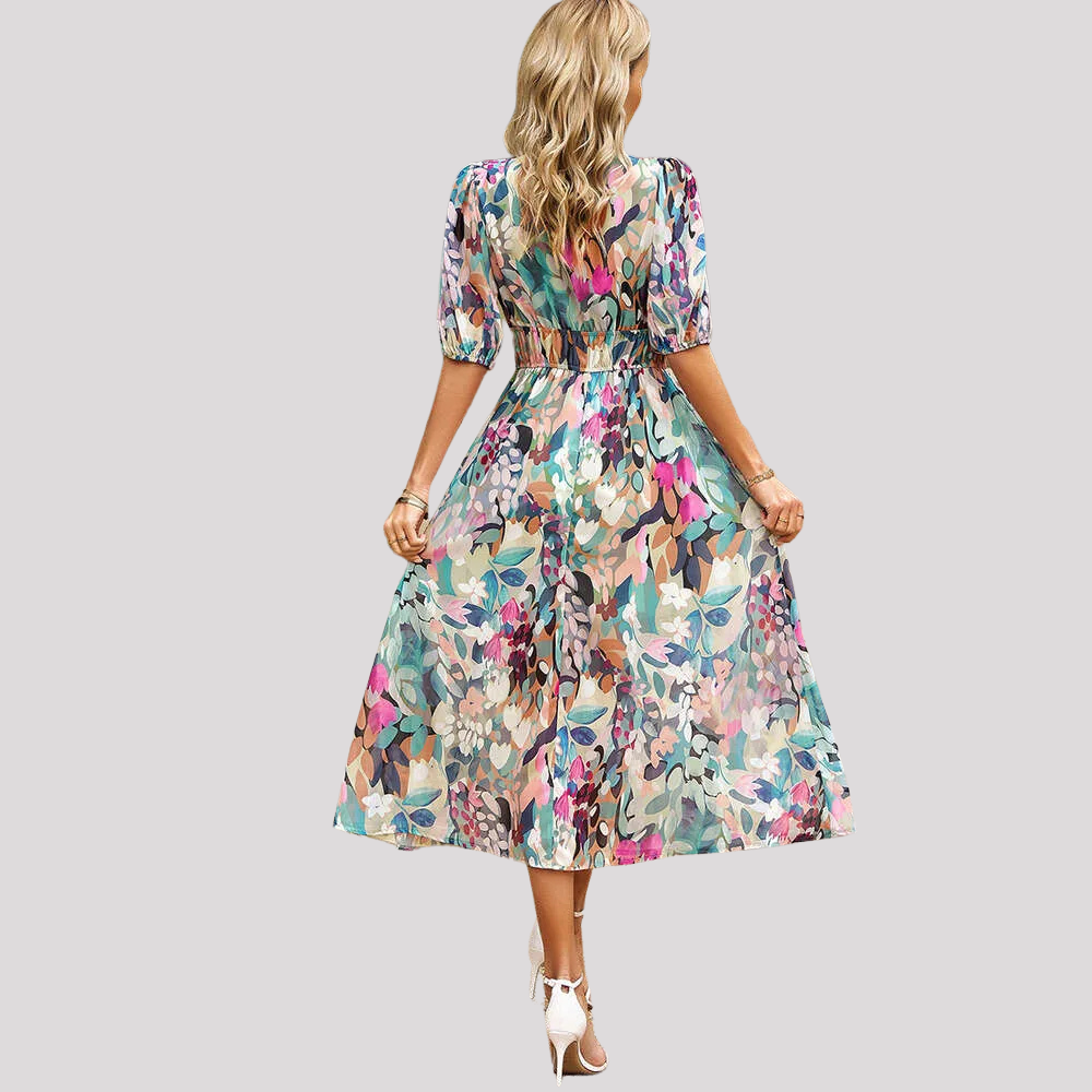 Ludivine - Damen Sommerkleid mit Blumenmuster