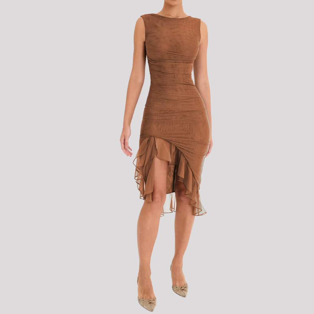 LAETITIA - Elegantes Asymmetrisches Kleid
