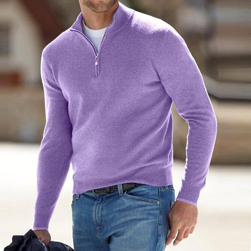 Variant image for Herrenpullover Halbzip Grau Größe M Wollstrick-7