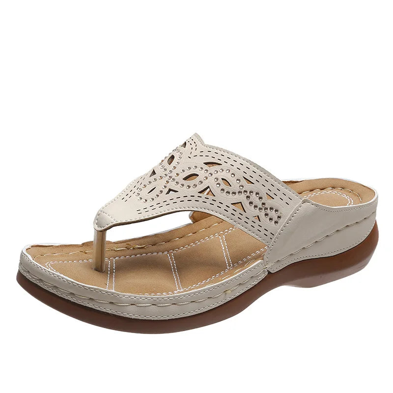 Anna - Damen Flip Flops Mit Optimalem Halt Für Den Sommer - Bequeme Und Modische Strand-Sandalen-4