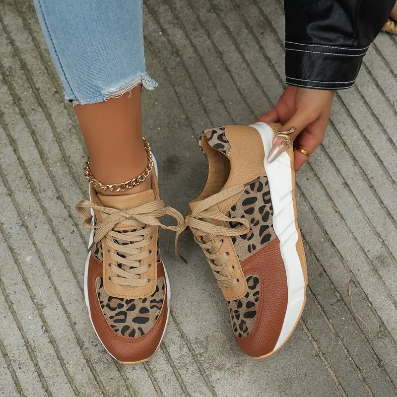 Lisa | Damen Sportschuhe mit Leopardenmuster – Bequeme Sneakers für Jeden Anlass-6