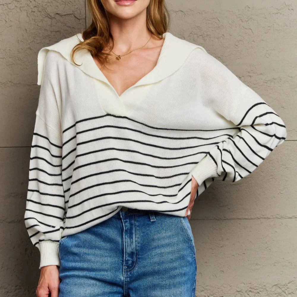 Phidi - Maritimer Chic trifft auf Wohlfühlkomfort mit dem gestreiften Pullover