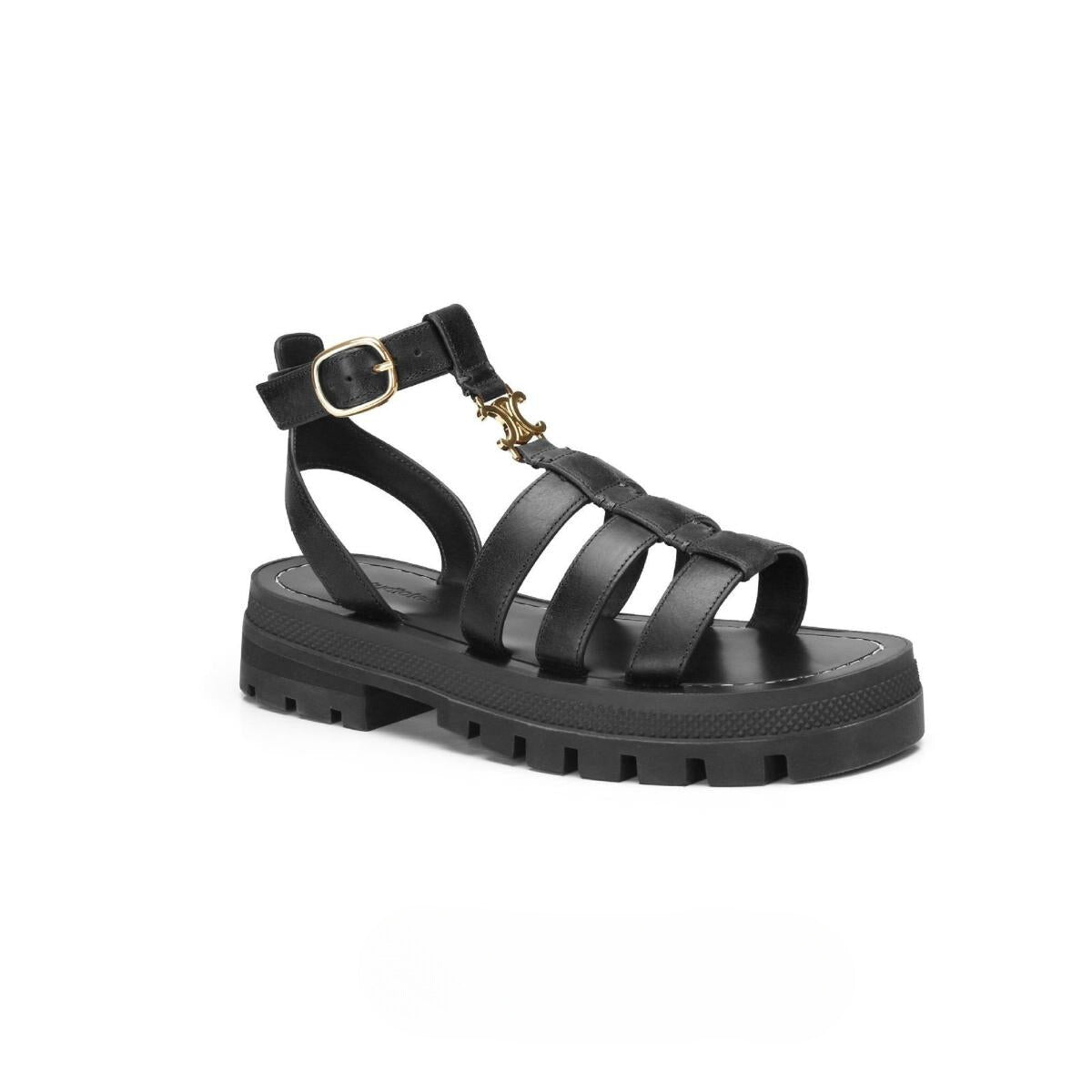 Anna | Elegante Damen Sandalen aus Weichem Leder in Metallic Gold – Komfortable Sommerschuhe-3