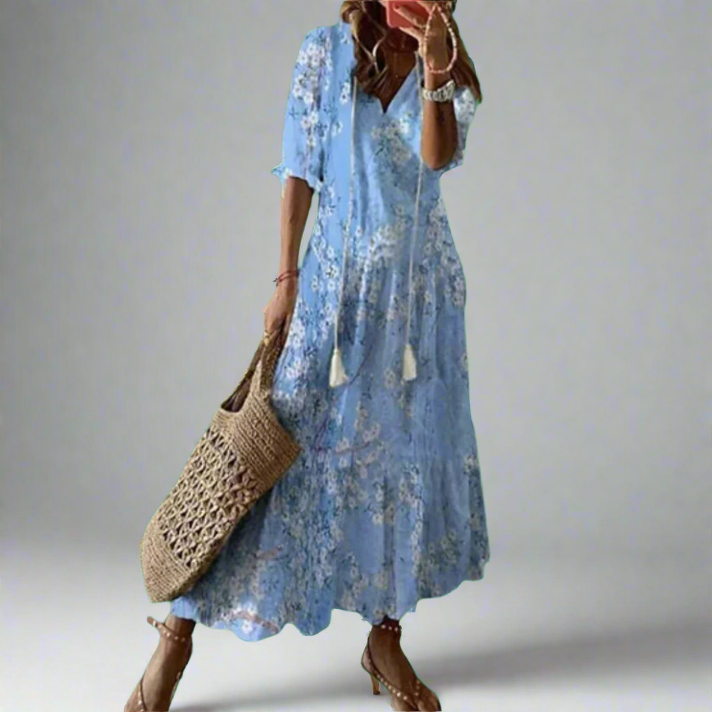Variant image for Clara | Figurfreundliches Damenkleid aus Premiumstoff – Festliches Kleid für Hochzeitsgast und besondere Anlässe-25