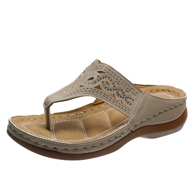 Anna - Damen Flip Flops Mit Optimalem Halt Für Den Sommer - Bequeme Und Modische Strand-Sandalen-3