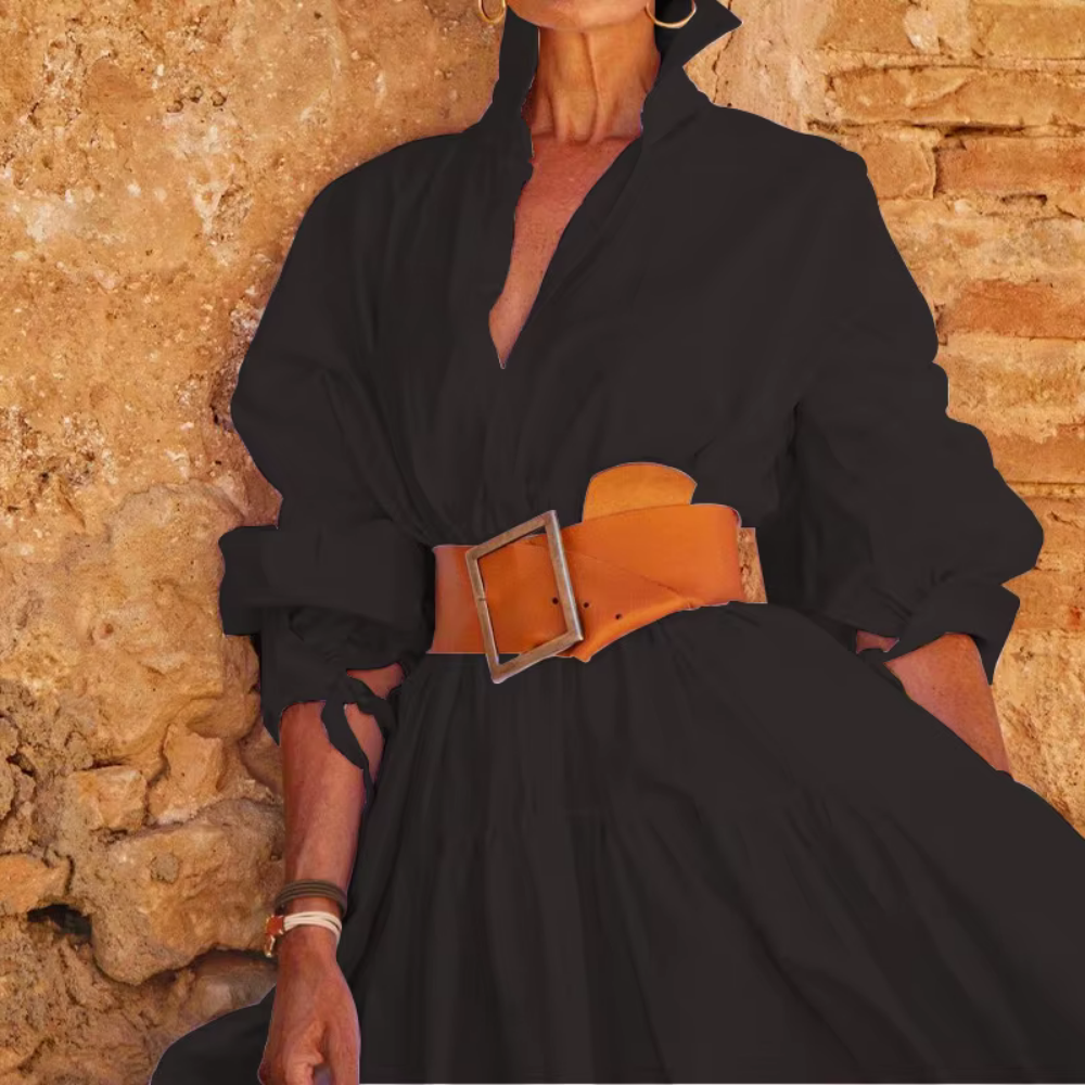 Grace - Ausgestelltes Hemdblusenkleid mit Gürtel