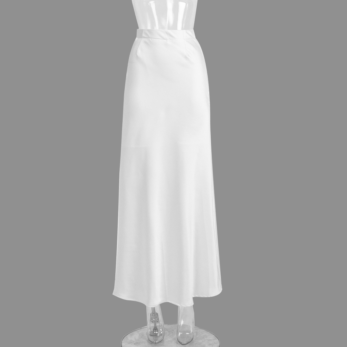 Cordelia - Langer Satinrock Mit Sirenensaum Für Elegante Frauen - Glamouröser Stil In S, M, L, XL-6