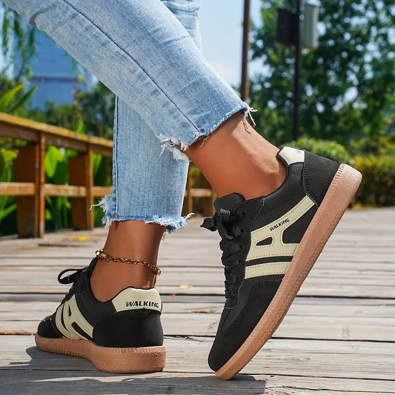 Anna | Weiße Sneaker Damen mit Niedrigem Absatz für Lässigen Komfort und Stil-4