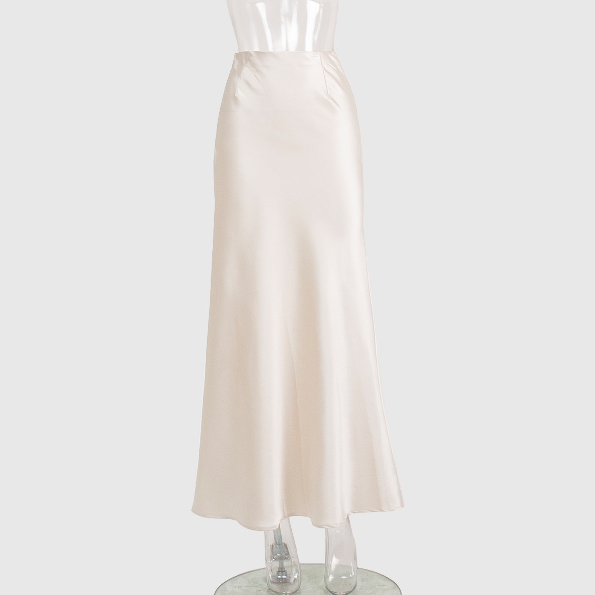 Cordelia - Langer Satinrock Mit Sirenensaum Für Elegante Frauen - Glamouröser Stil In S, M, L, XL-1