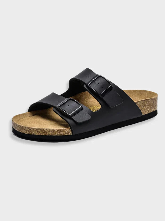 Anna's Bequeme Zwei-Riemen-Ledersandalen Damen – Stilvolle Sommerschuhe für Jeden Anlass-3