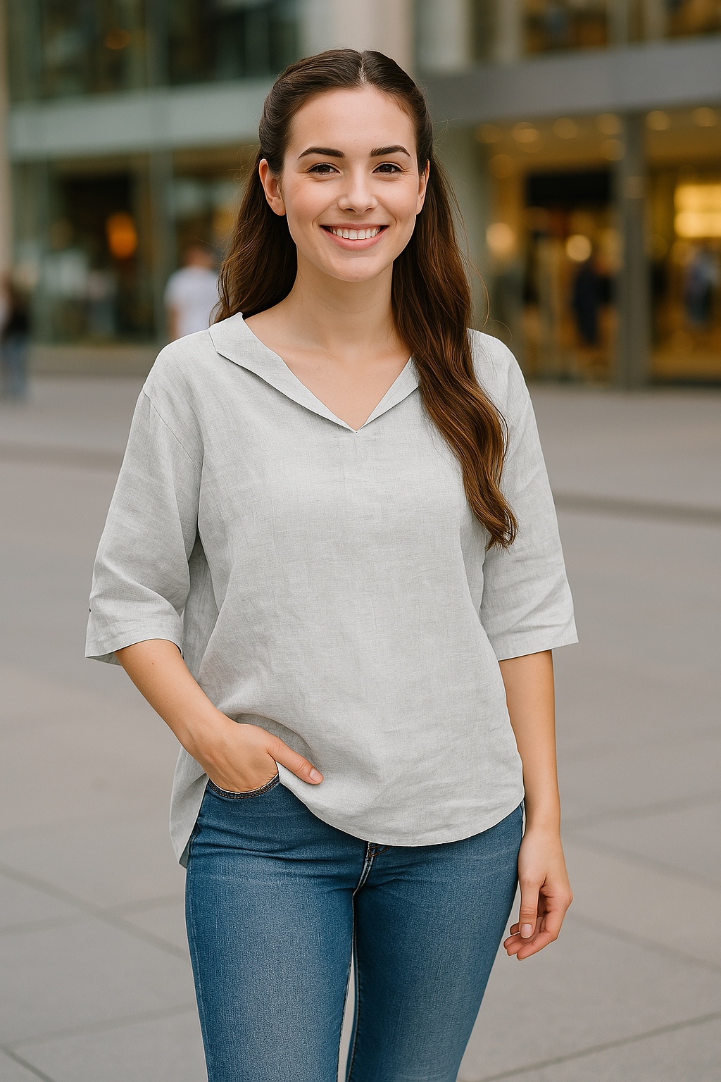 Nadine – Luftige bluse für Frühling und Sommer