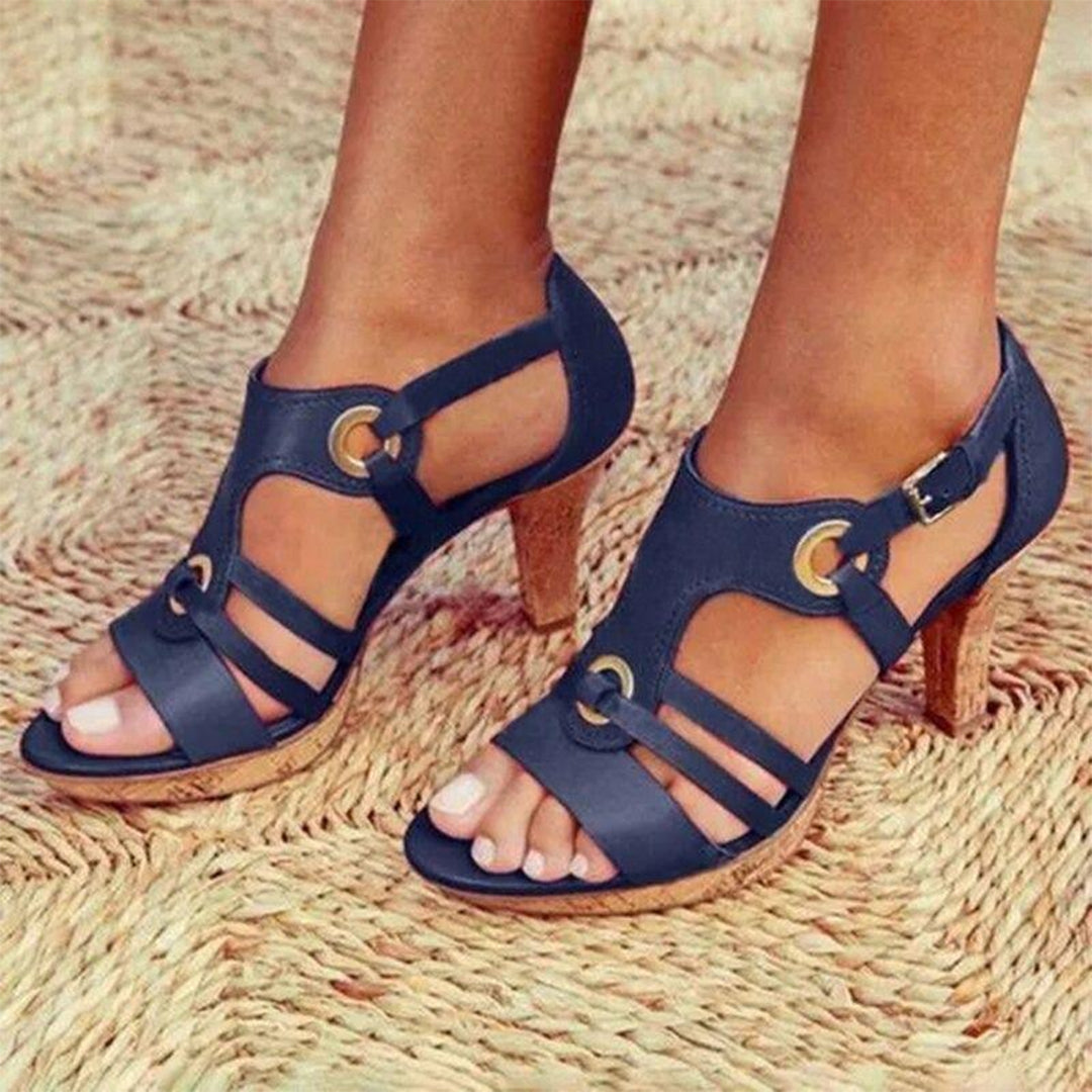 Lena Bequeme High Heel Sandalen Damen - Elegante Sommerschuhe für Frauen-3