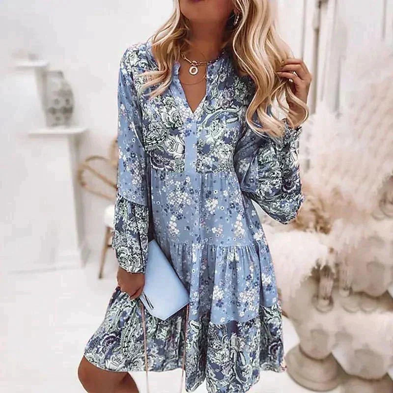 Anna | Florales Oversize Kleid für Damen - Elegante Sommerkleider mit Blumenmuster-5