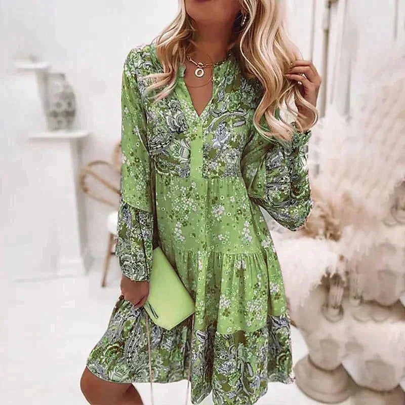 Anna | Florales Oversize Kleid für Damen - Elegante Sommerkleider mit Blumenmuster-4