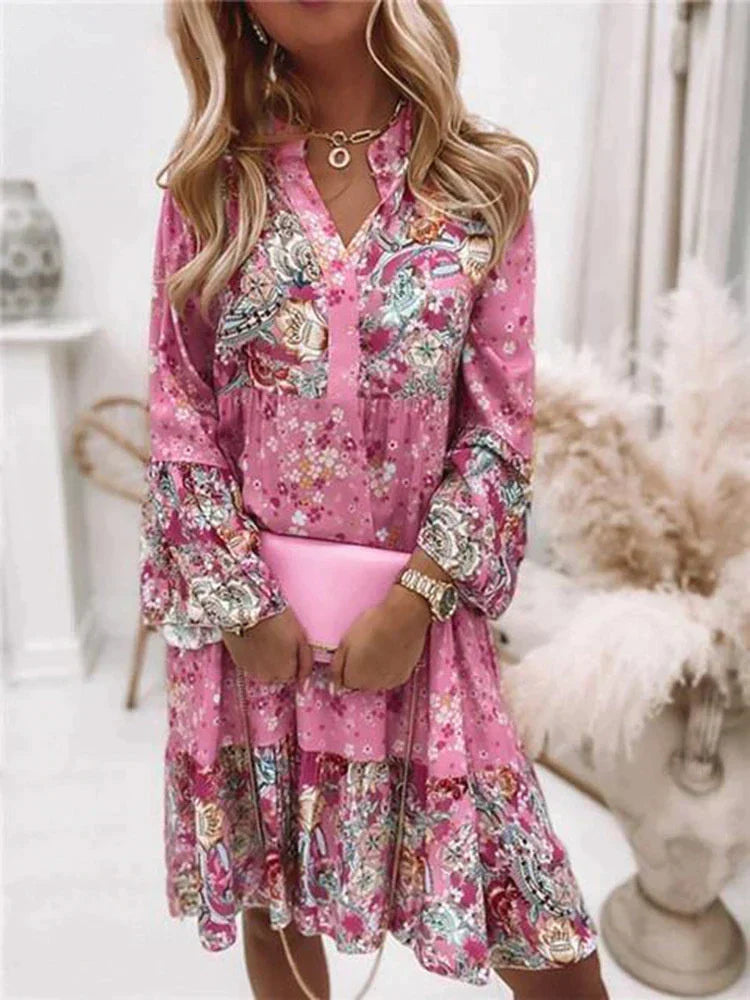 Anna | Florales Oversize Kleid für Damen - Elegante Sommerkleider mit Blumenmuster-1