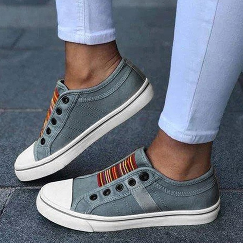 Anna | Bequeme Damen Schuhe aus Canvas – Stilvoll und Langlebig für Alltag und Freizeit-2