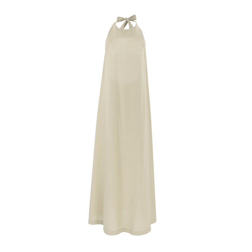 Lena Damen Maxi Kleid - Baumwolle - Lockerer Schnitt - Elegantes Sommerkleid für Strand und Freizeit-5