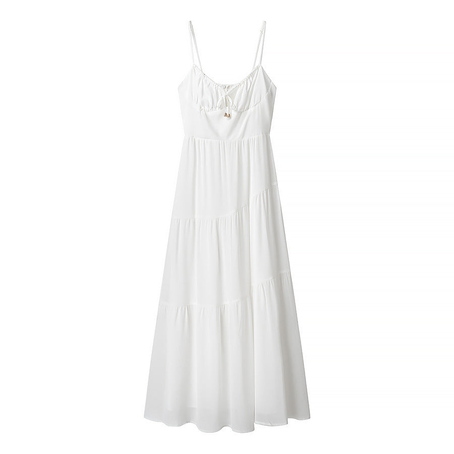 Lena Langes Rückenfreies Damen Kleid – Elegantes Sommerkleid mit Spaghetti-Trägern für Freizeit und Gartenpartys-2
