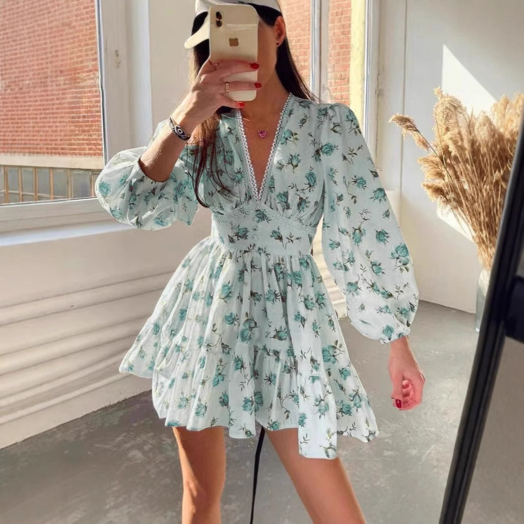 Damen A-Line Mini Kleid Weiß Größe M Baumwollmischung Festliche Kleider-6