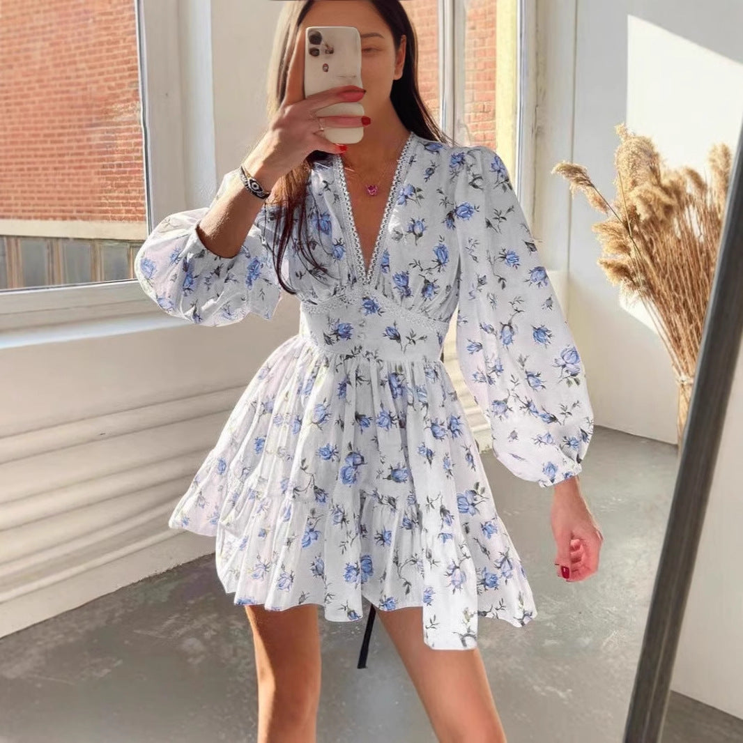 Damen A-Line Mini Kleid Weiß Größe M Baumwollmischung Festliche Kleider-5