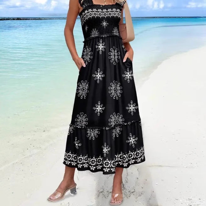 Variant image for Lena Damen Midi Kleid - Baumwollmischung, Rüschenärmel, Sommerkleider für Ungezwungene Anlässe-1
