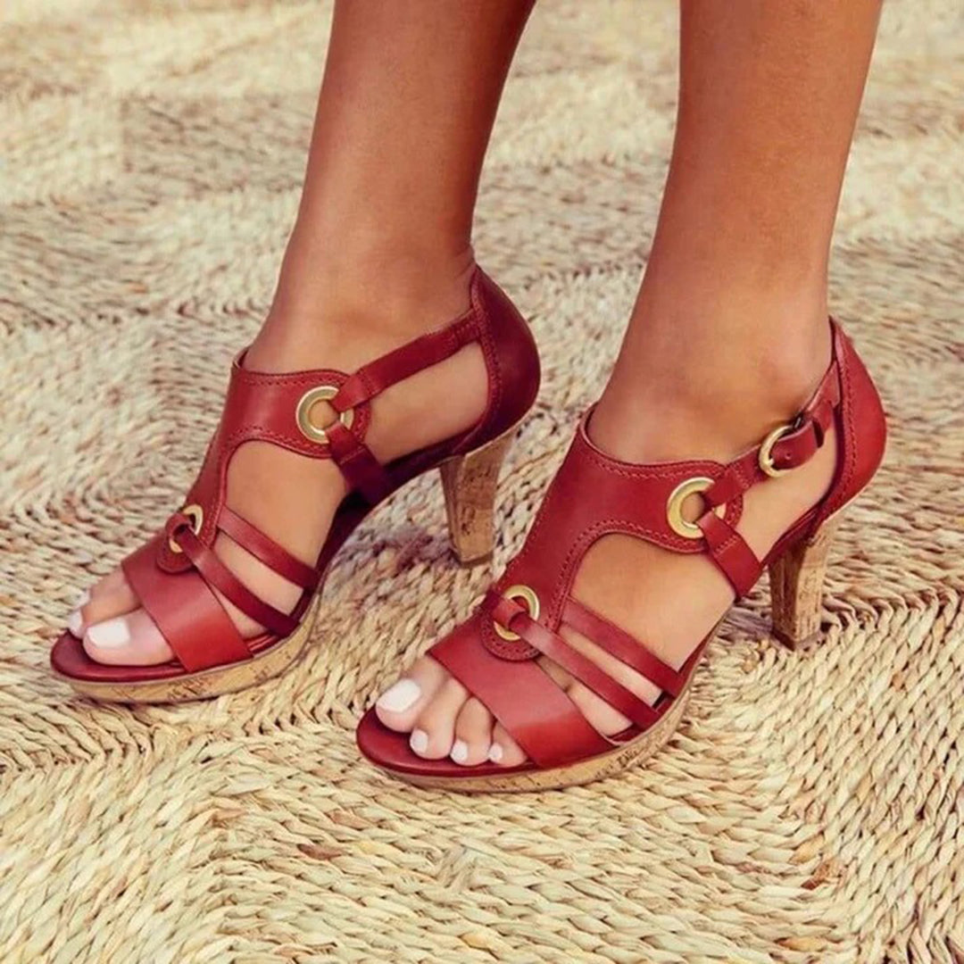 Lena Bequeme High Heel Sandalen Damen - Elegante Sommerschuhe für Frauen-6