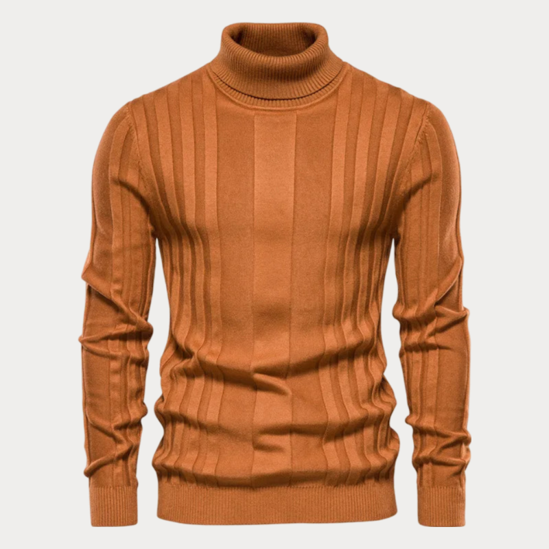 Variant image for Herrenpullover Schwarz Größe M Thermo Hochkragen Strickstoff-11