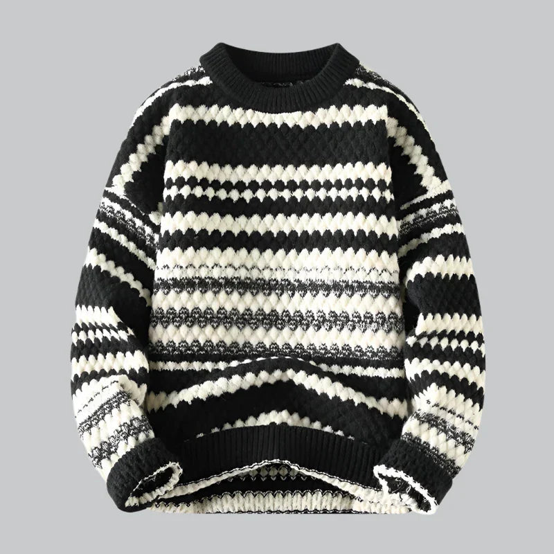 Variant image for Männer Pullover Gestreift Größe M Baumwolle-Polyester-Mischung-6